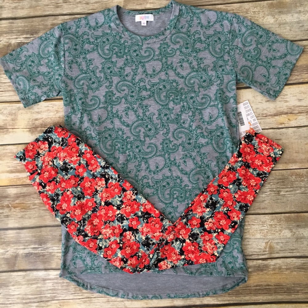 {LuLaRoe} NWT XS Patrick + OS Leggings